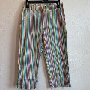 Multi-Color Striped capris